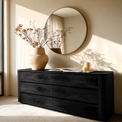 Contemporary buffet sideboard with balanced proportions and refined handcrafted detailing