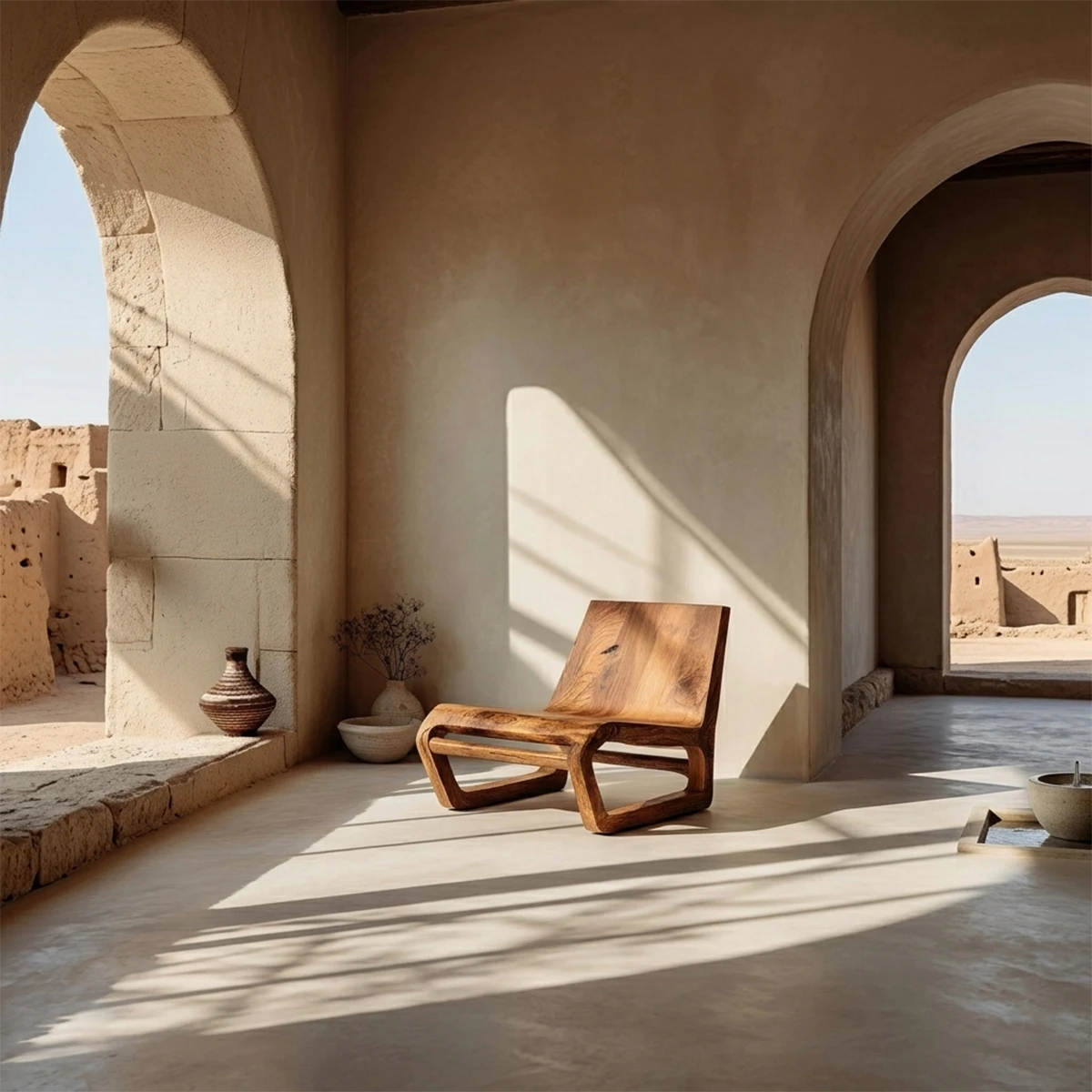 Designed with flowing lines, this modern lounge chair creates a relaxed and artistic living space